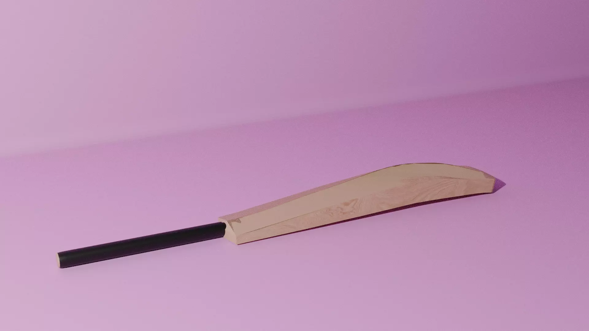 Wooden Cricket Bat 3D model