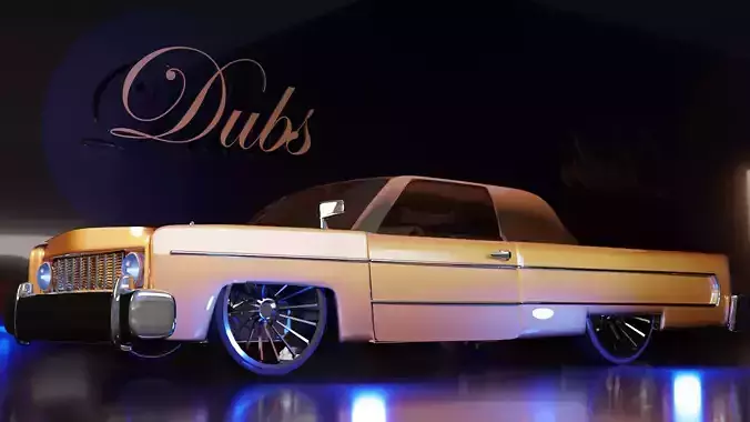 Custom Lowrider Model Low-poly 3D model