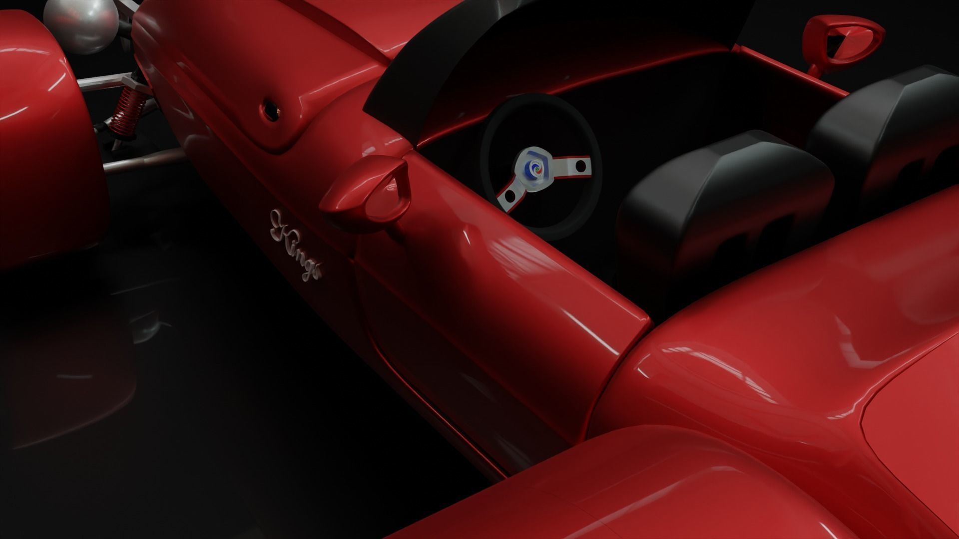 3D Custom Model Panoz Roadster 3D model_4