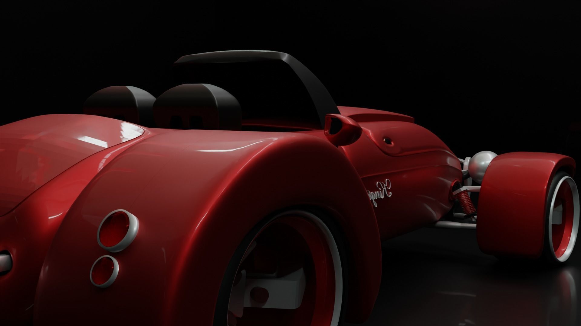 3D Custom Model Panoz Roadster 3D model_3
