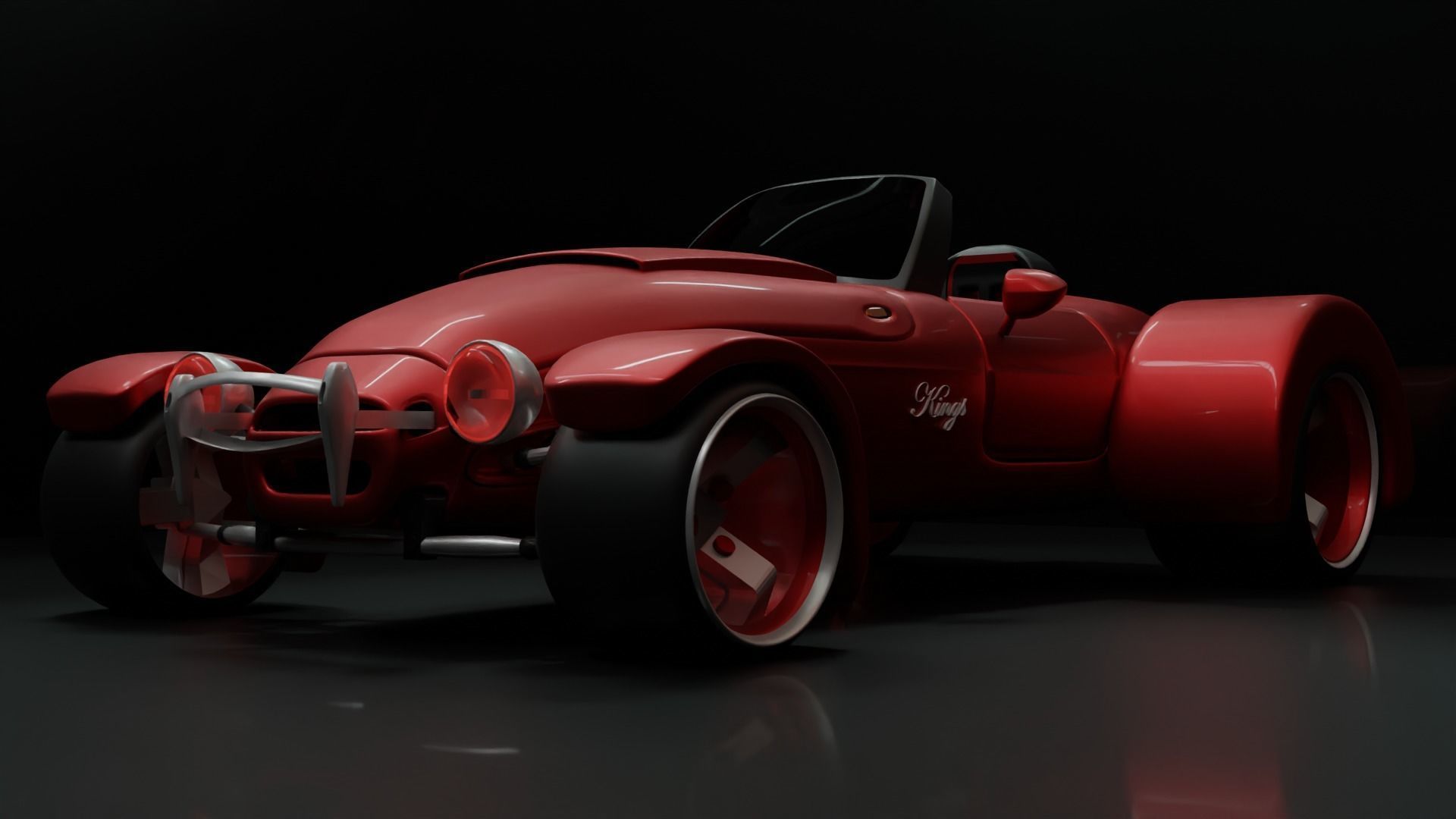 3D Custom Model Panoz Roadster 3D model_2