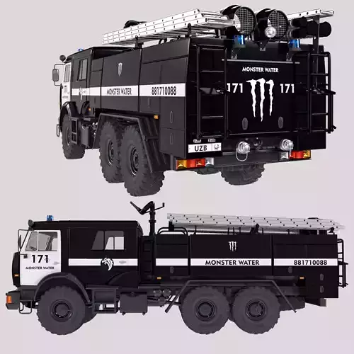 ATs7-40 fire truck dark