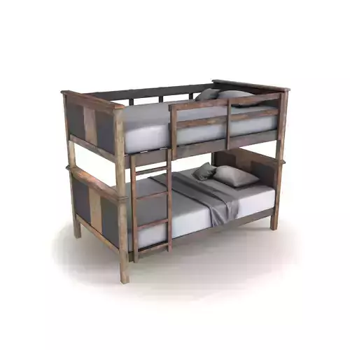 cgt bunk bed rustic wood