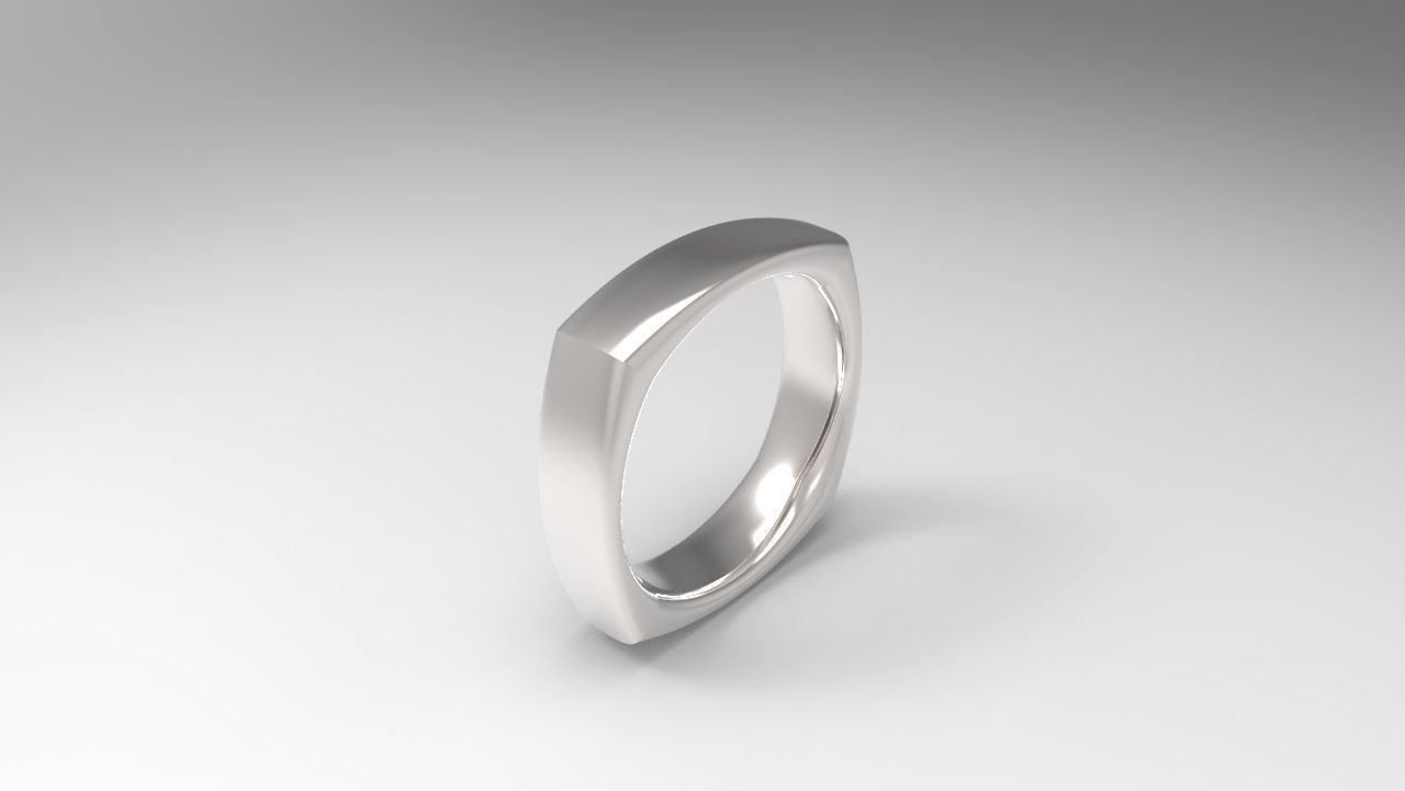 Davids ring  3D print model_2
