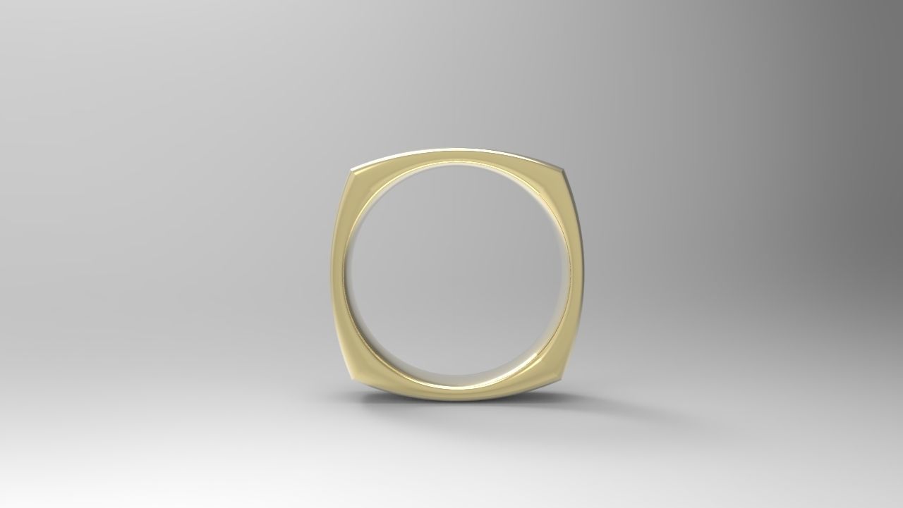 Davids ring  3D print model_4