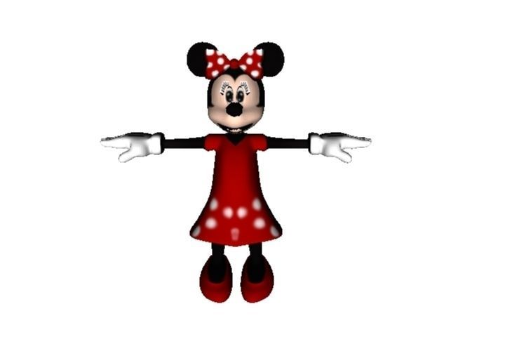 Minnie Mouse AAA Low-poly 3D model_4