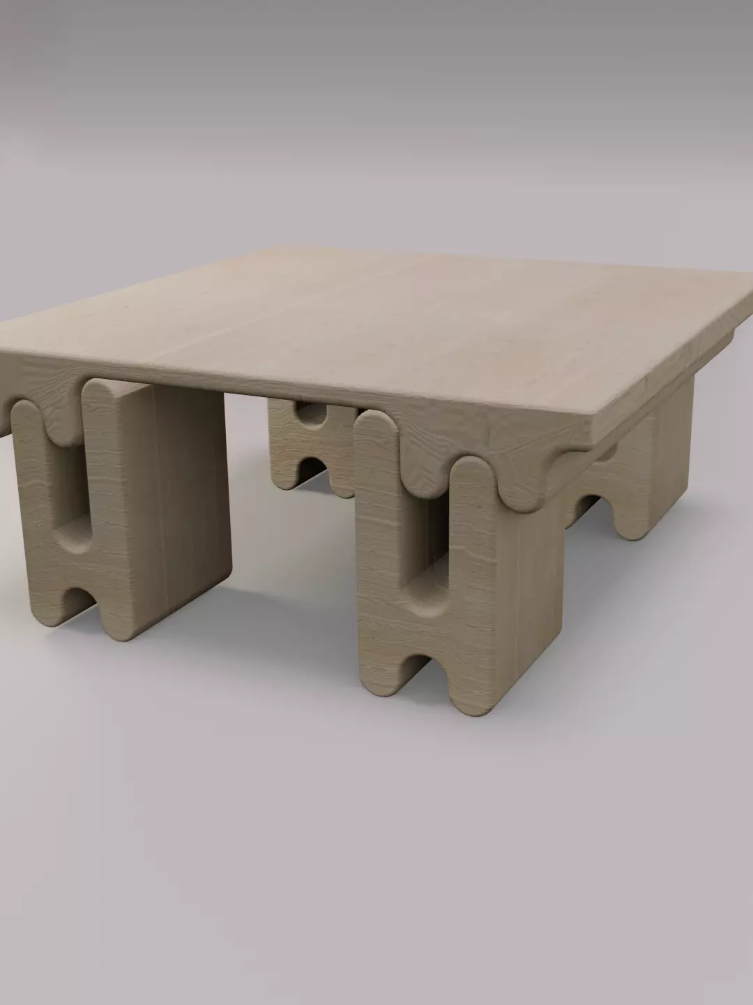 Mesa Coffee Table Free low-poly 3D model