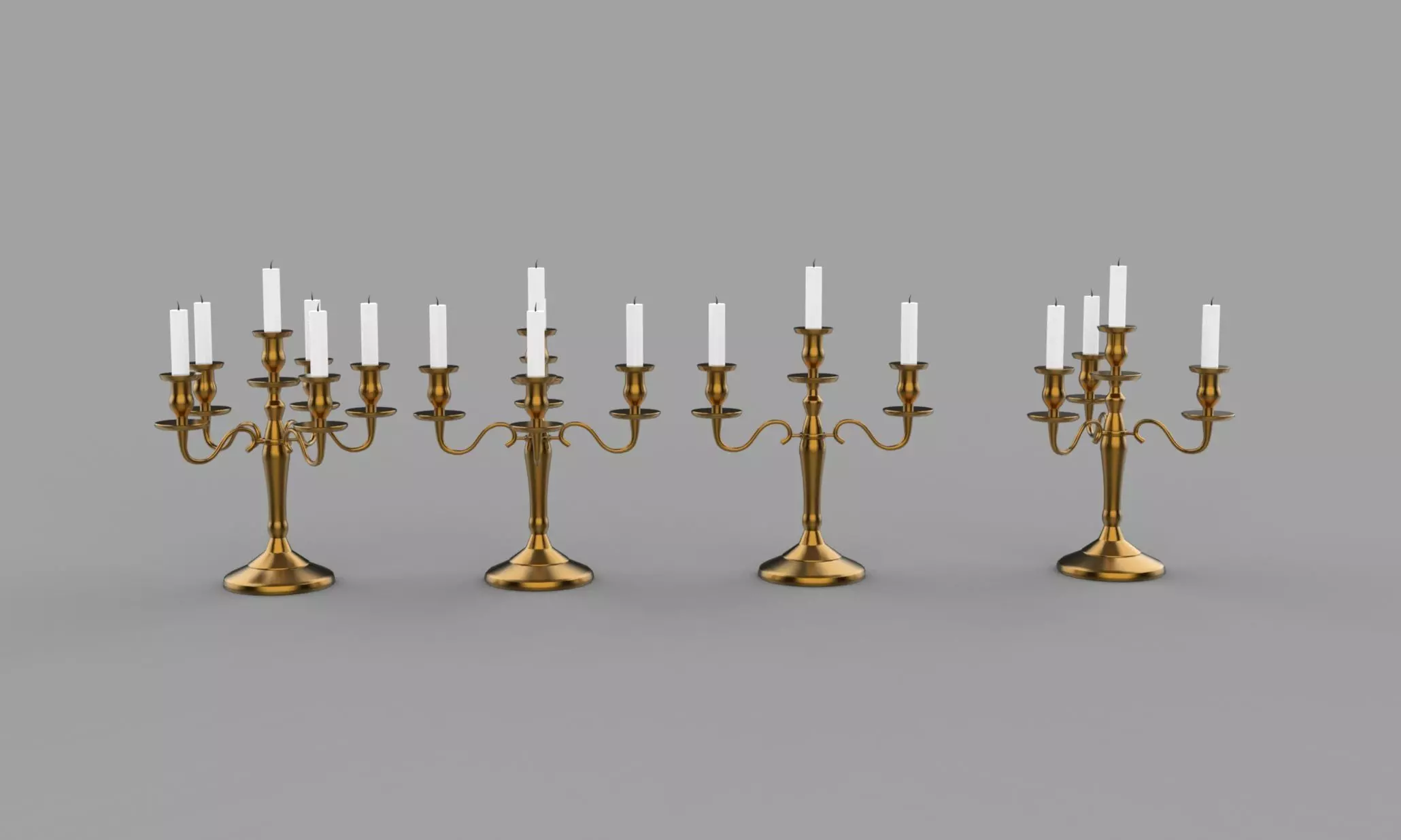 Candlestick Low-poly 3D model