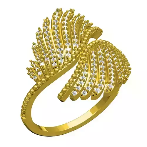 Angels Wings Diamond Engagement Ring