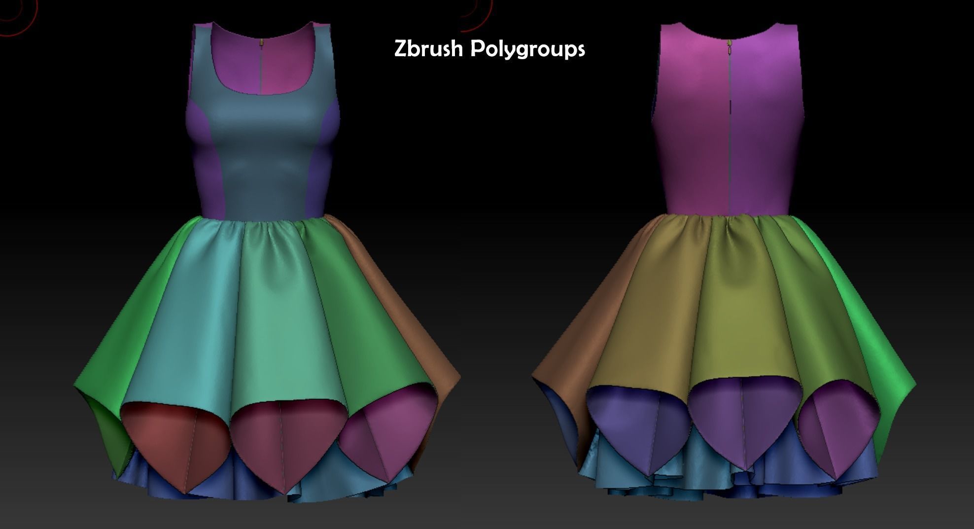 Dress 3D model_9