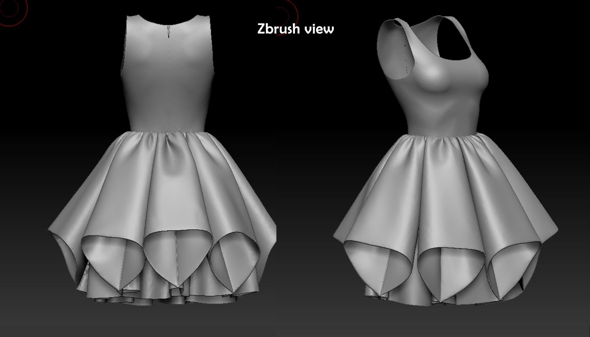 Dress 3D model_8