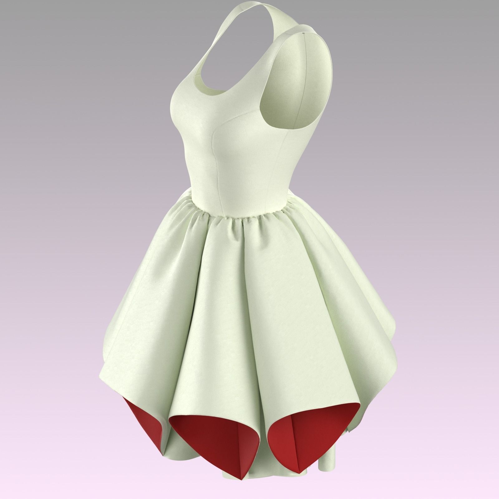 Dress 3D model_4