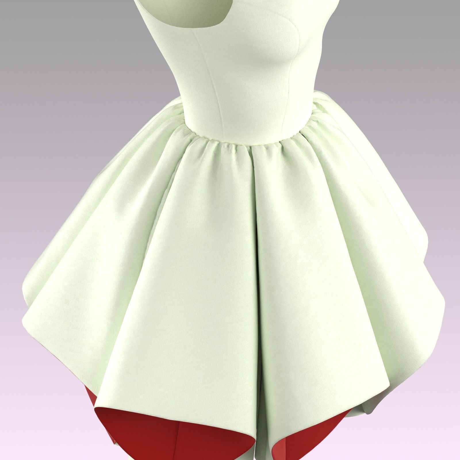 Dress 3D model_6