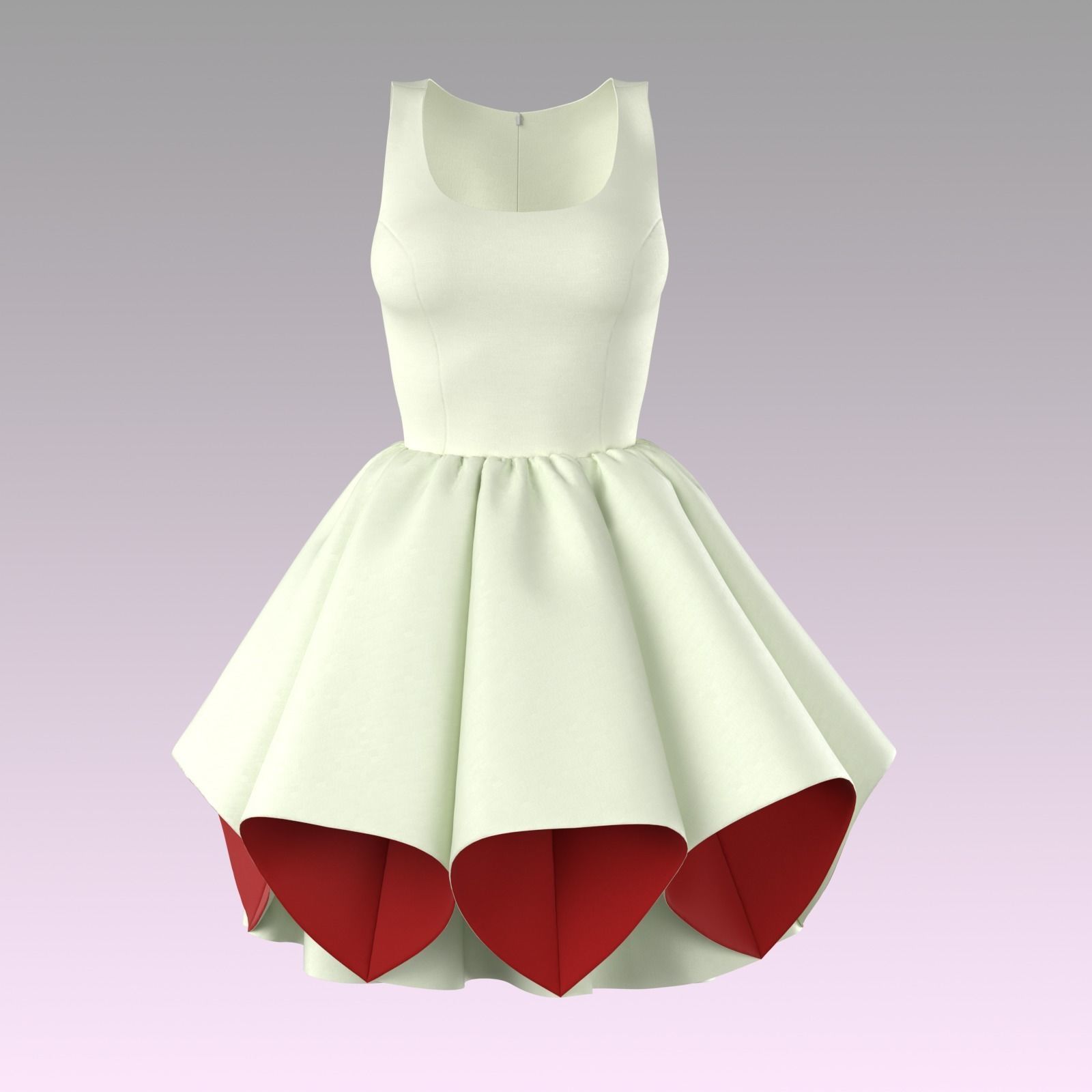 Dress 3D model_1