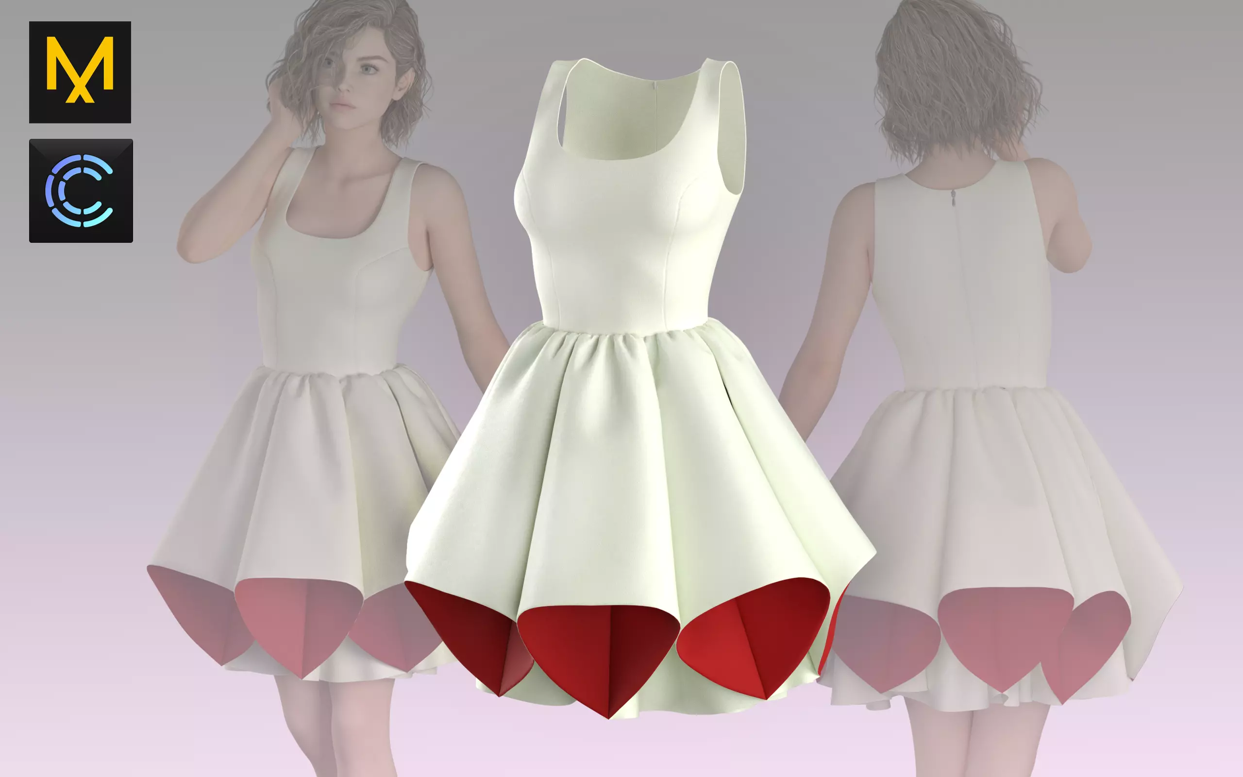 Dress 3D model_0