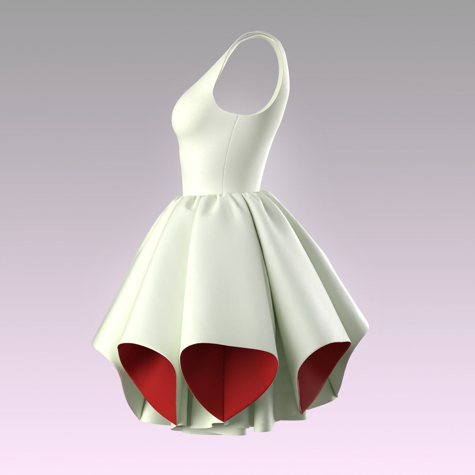 Dress 3D model_2