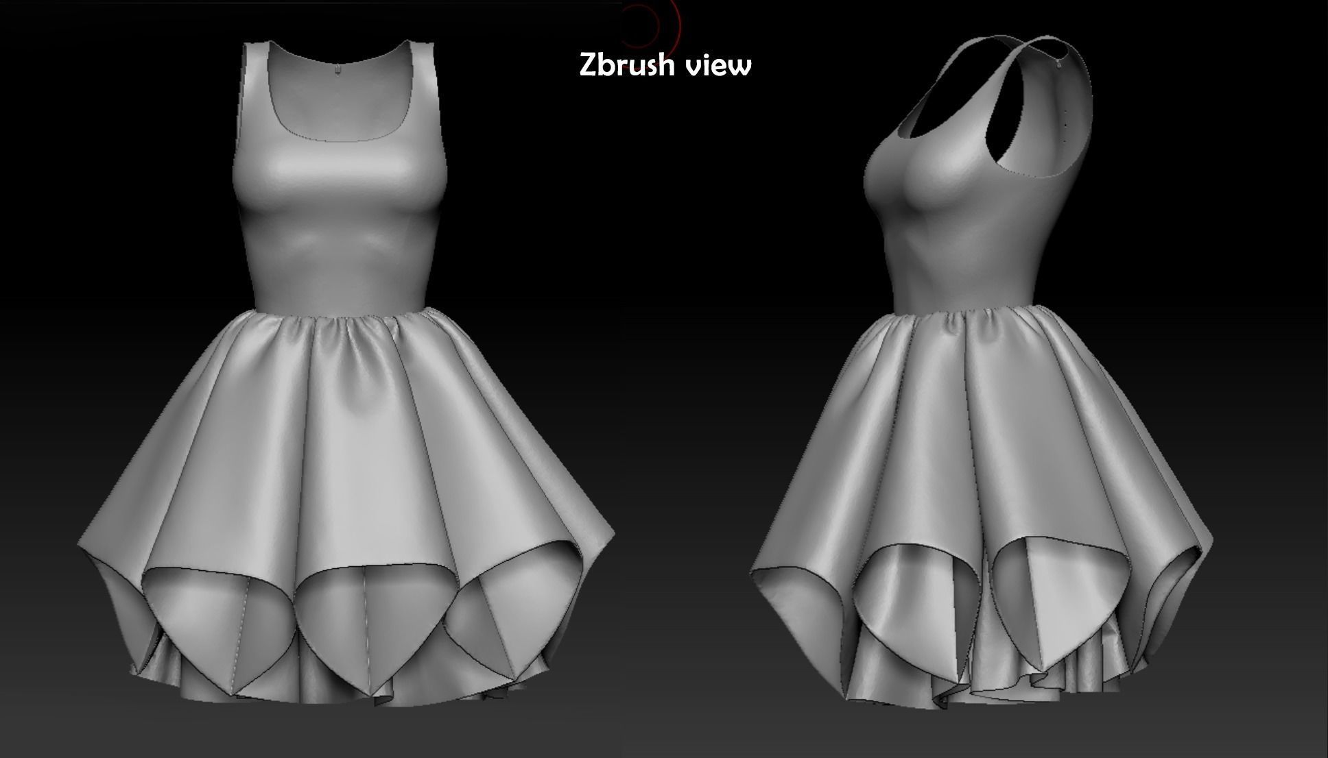 Dress 3D model_7