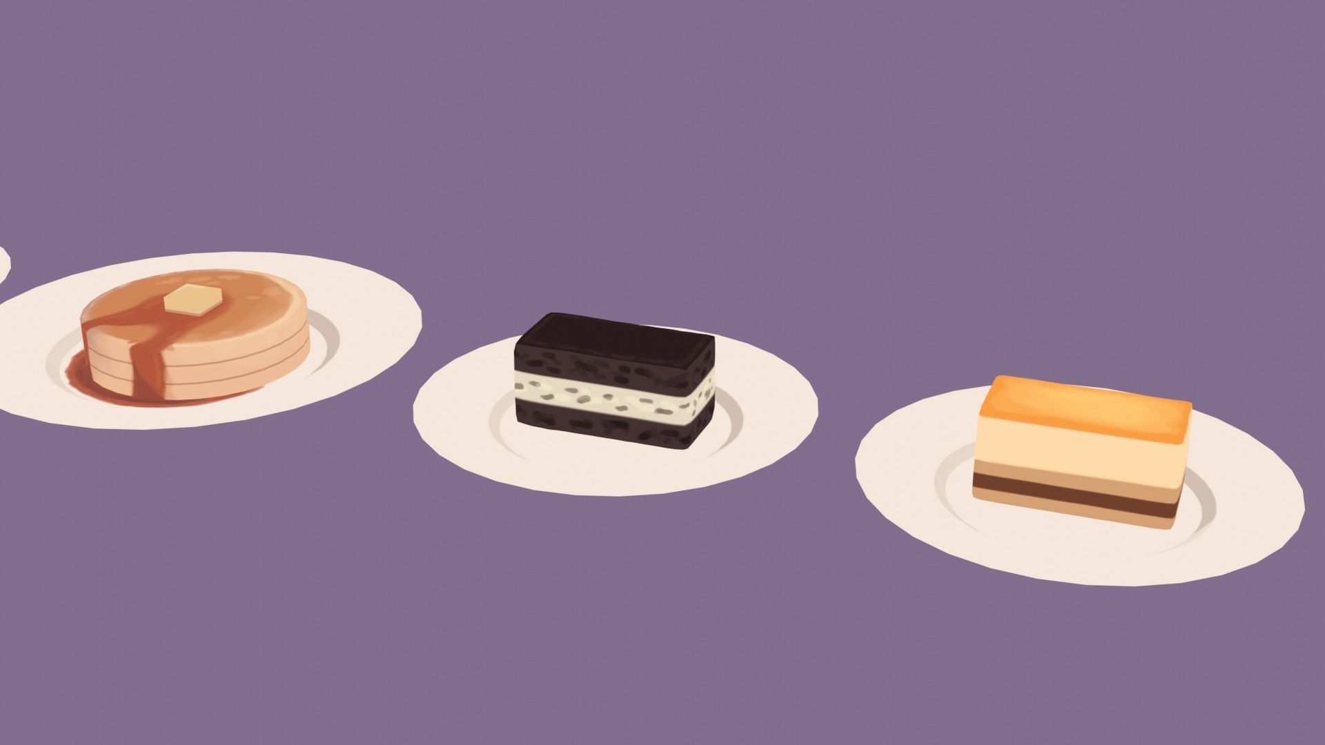 Stylized Cake BH Series 01 Low-poly 3D model_2