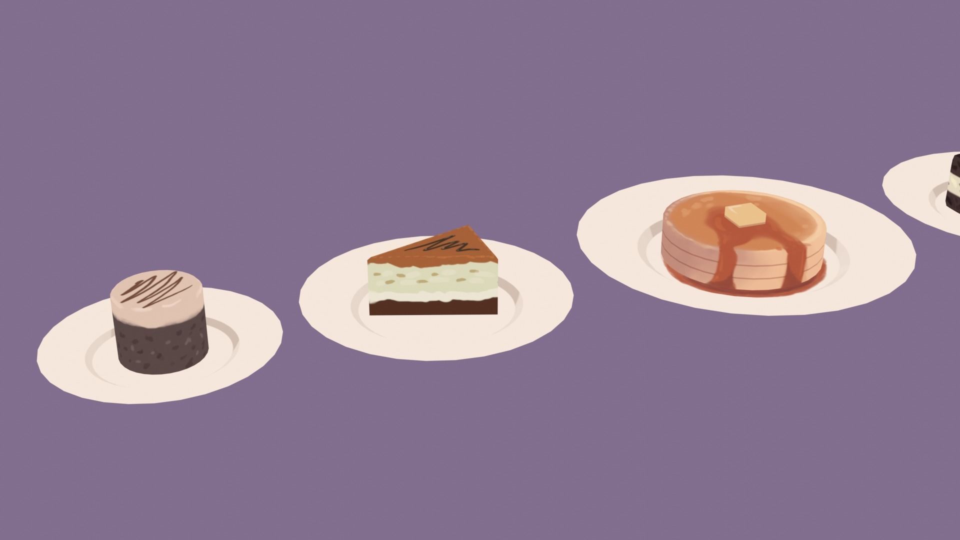 Stylized Cake BH Series 01 Low-poly 3D model_1