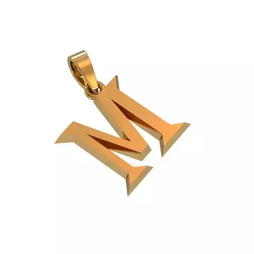 M letter pendant