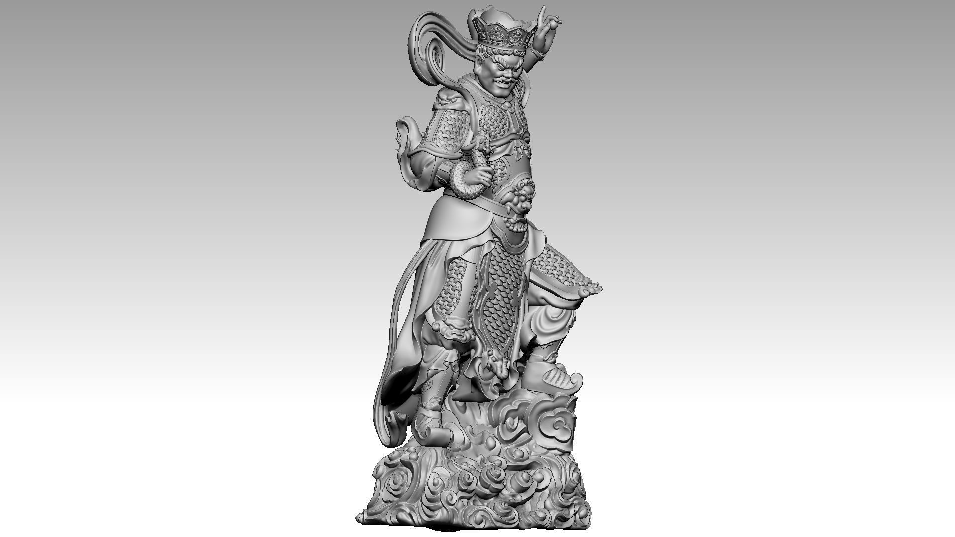 the four Heavenly Kings 2 3D print model_7