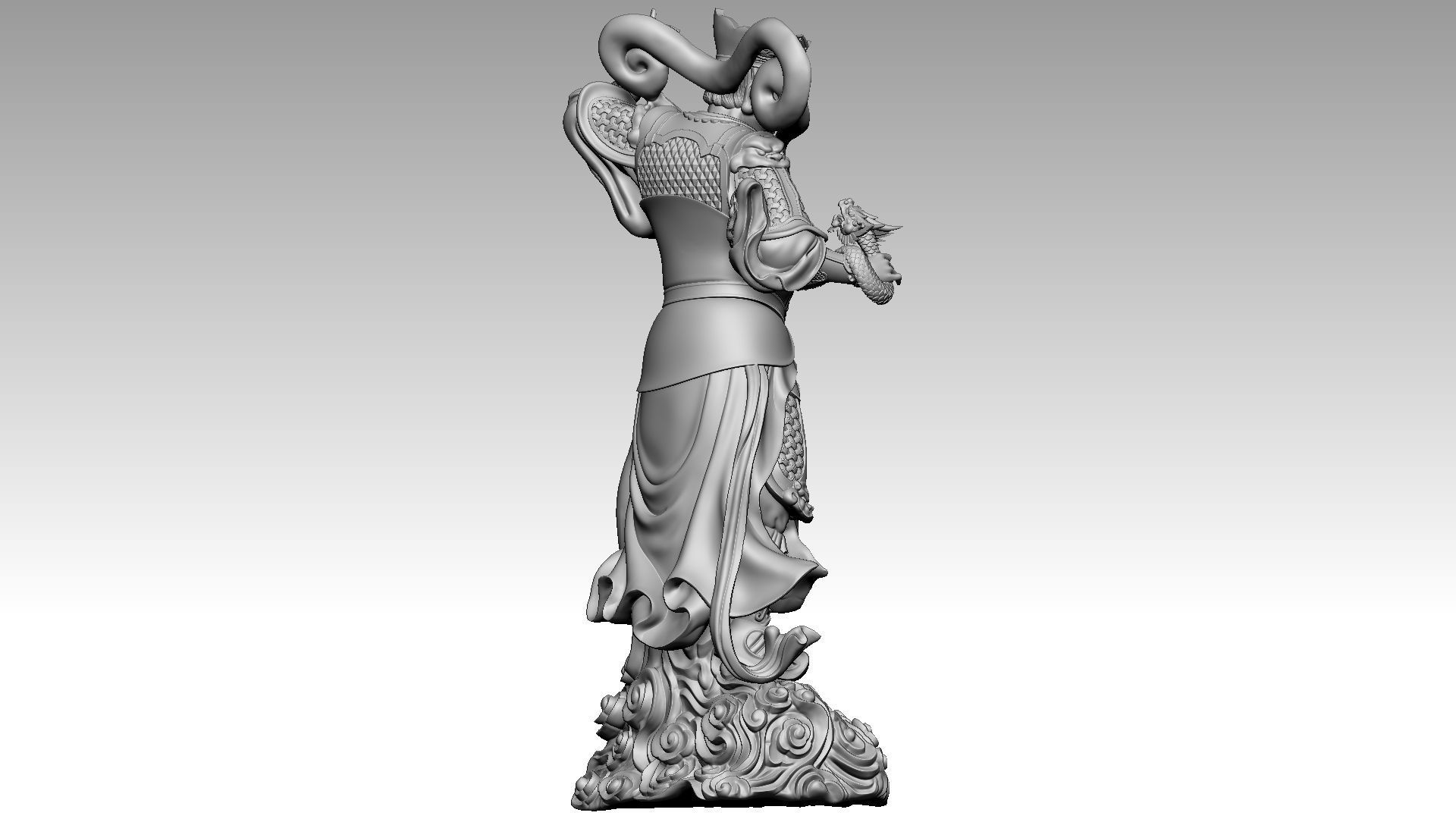 the four Heavenly Kings 2 3D print model_5