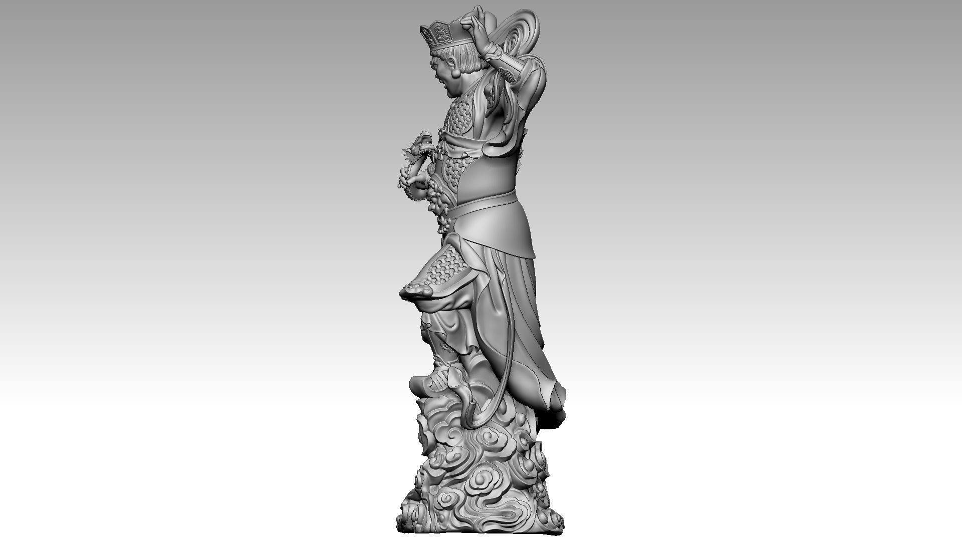 the four Heavenly Kings 2 3D print model_2