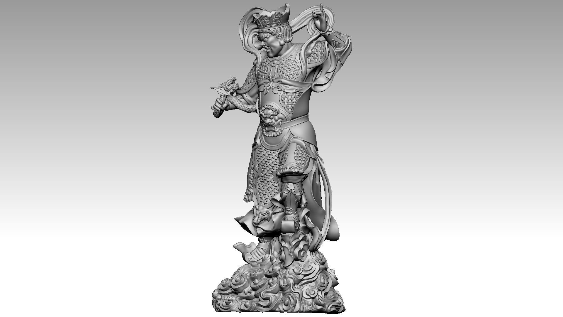 the four Heavenly Kings 2 3D print model_1