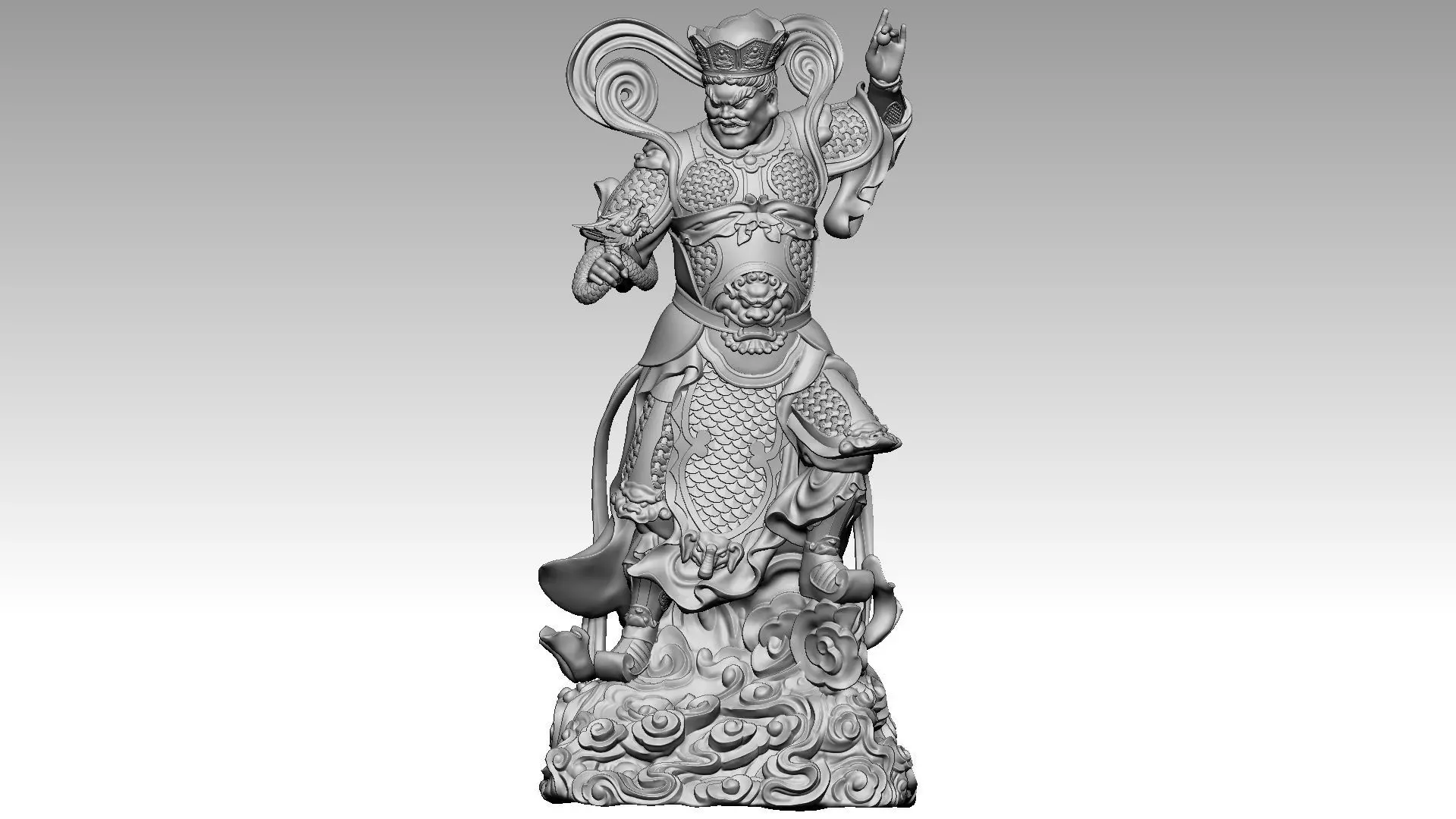 the four Heavenly Kings 2 3D print model_0