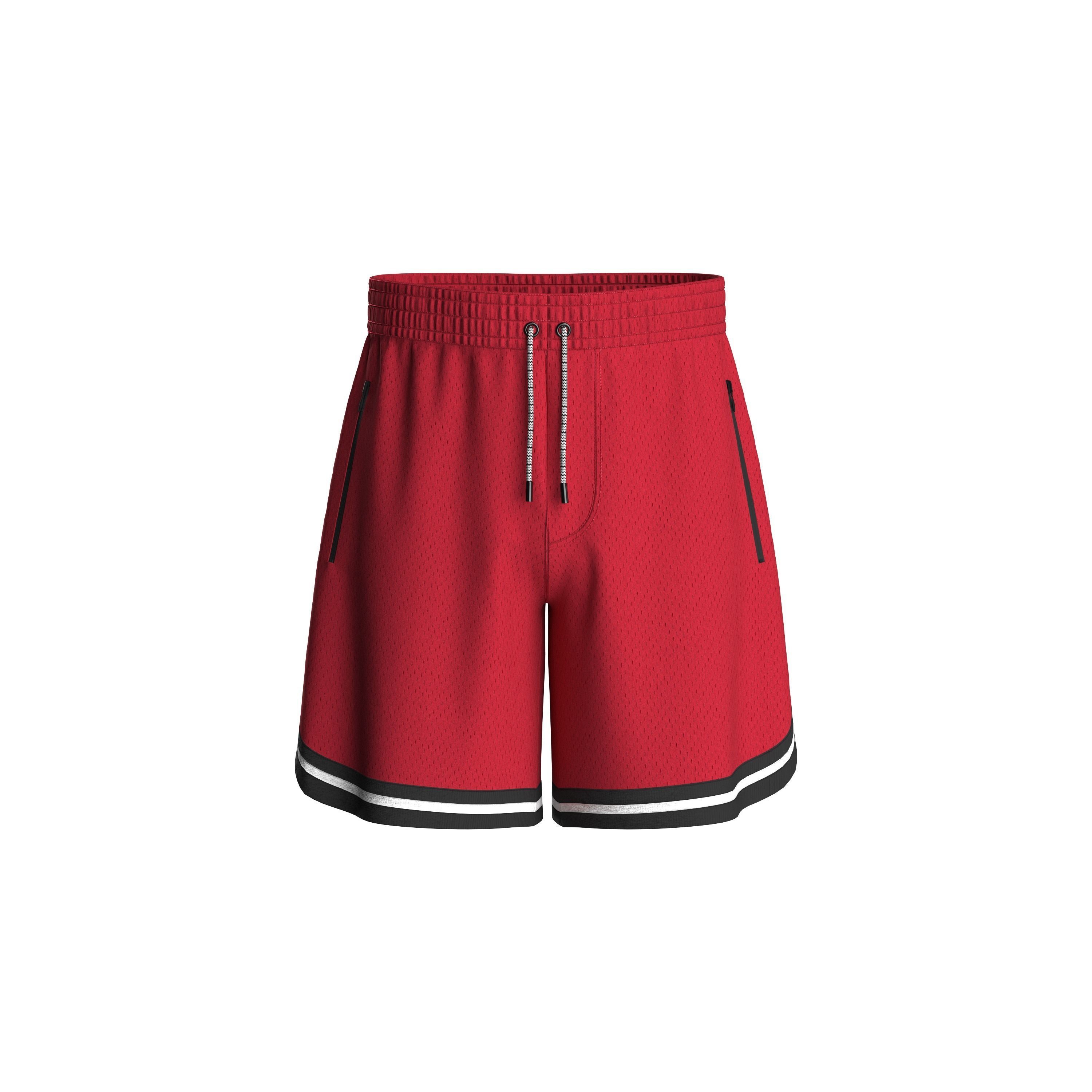 mens red basketball shorts