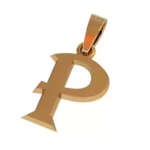 P letter pendant