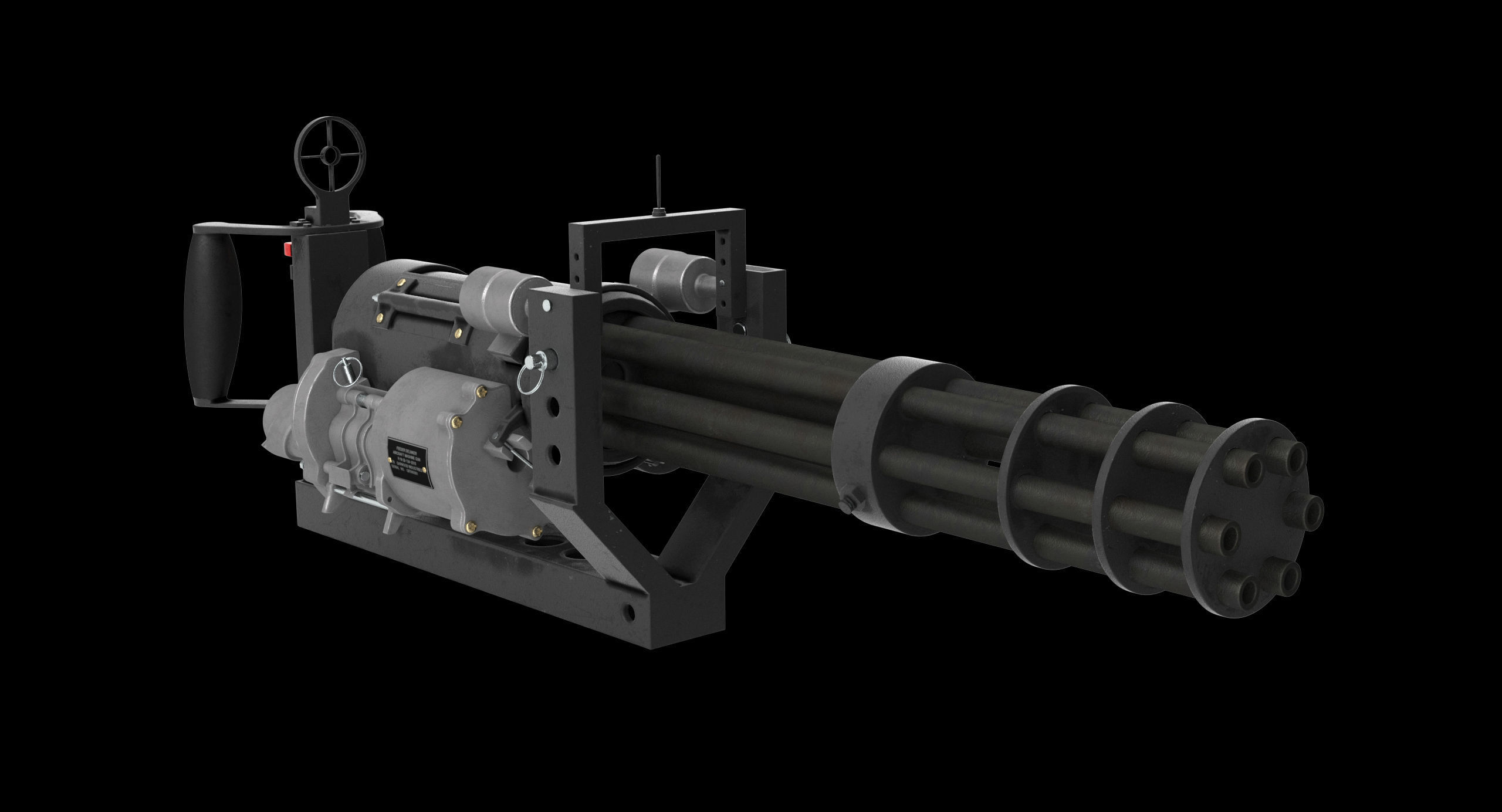 M134 Minigun With Mounting Bracket Collection _4