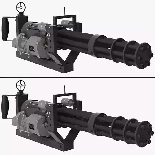 M134 Minigun With Mounting Bracket Collection 