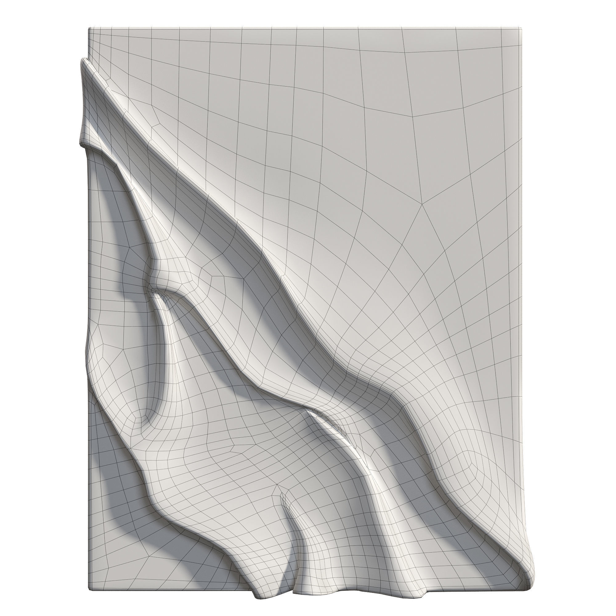 Wall Art - Wood Carving 3D model_1