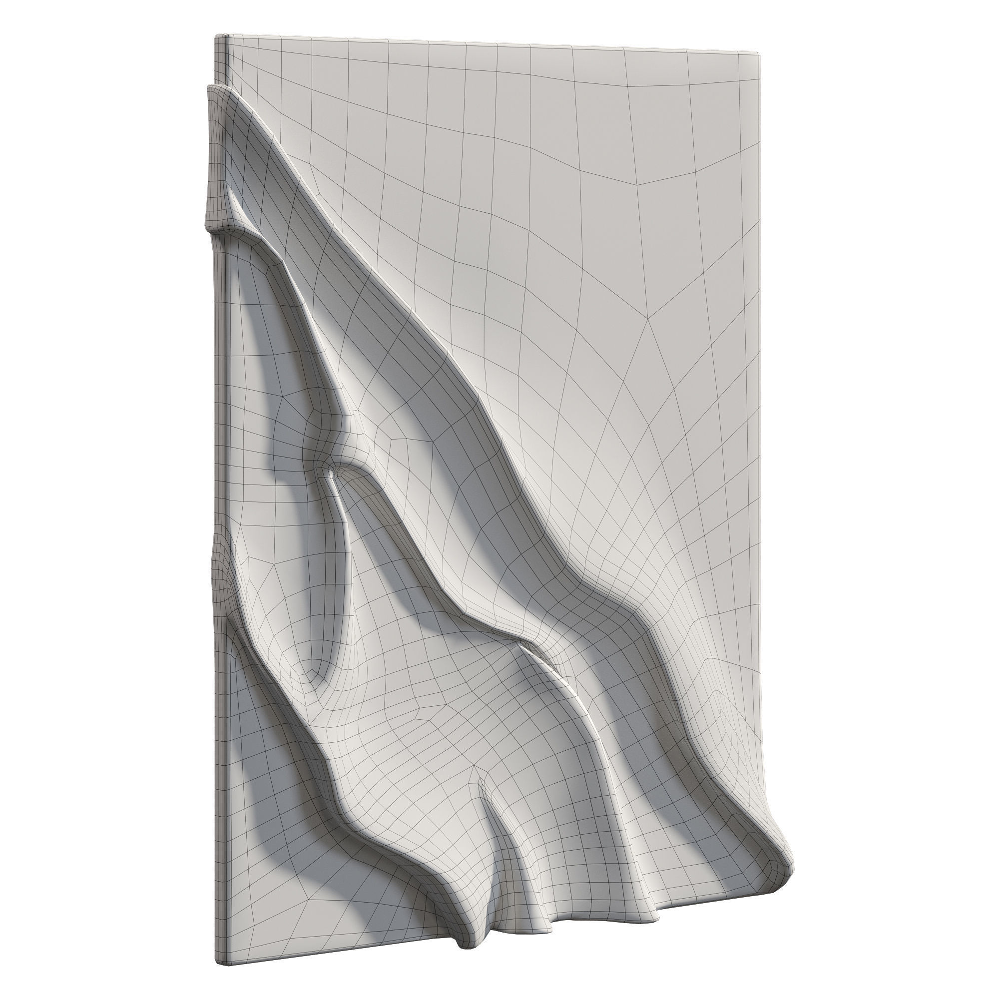 Wall Art - Wood Carving 3D model_5