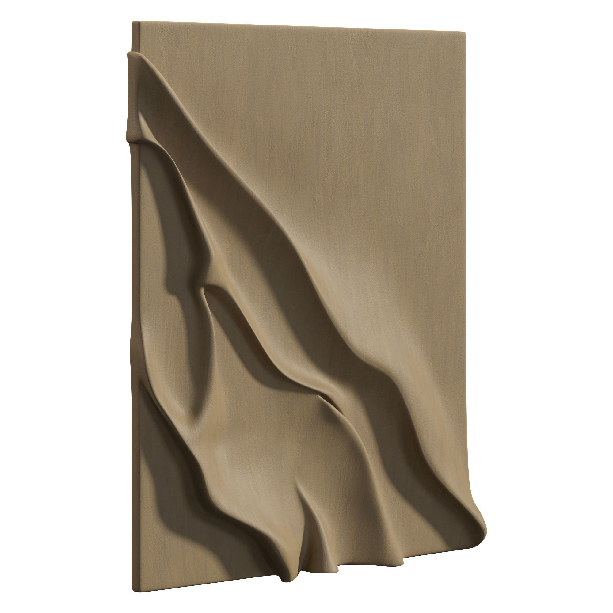 Wall Art - Wood Carving 3D model_4