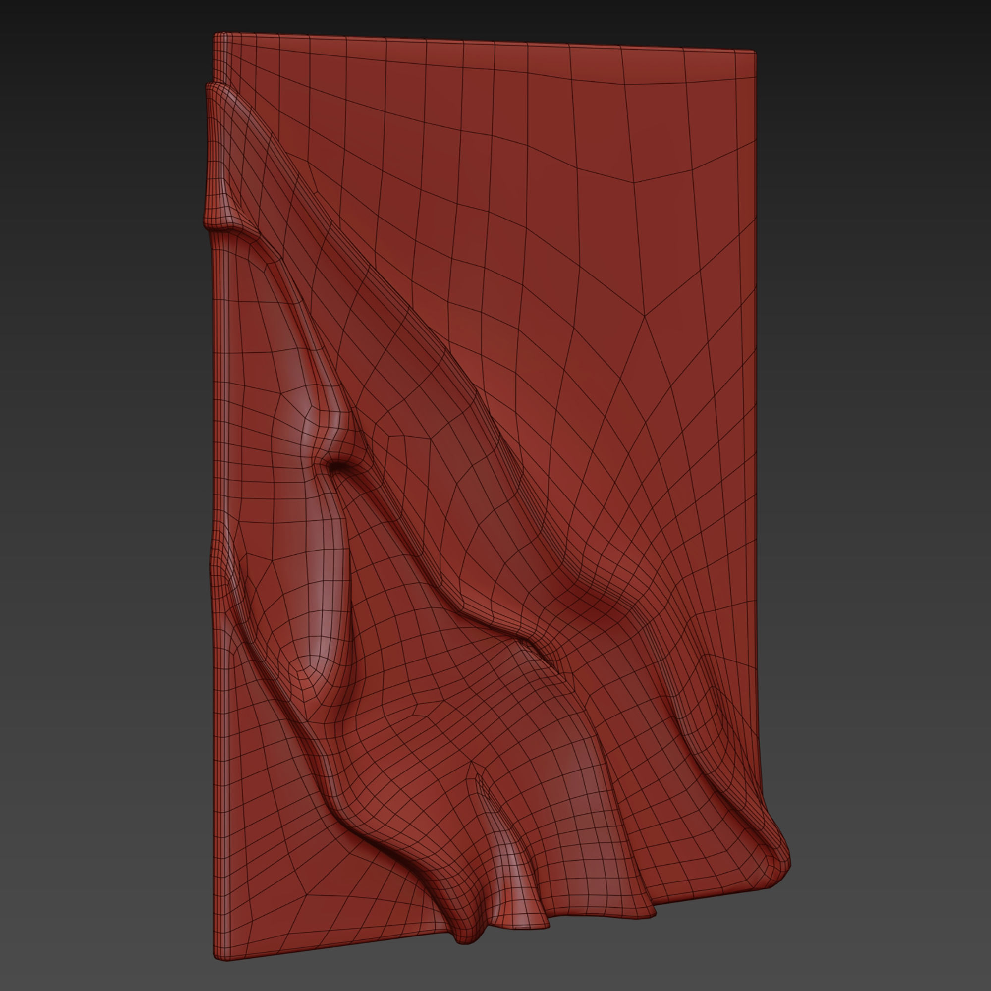 Wall Art - Wood Carving 3D model_7