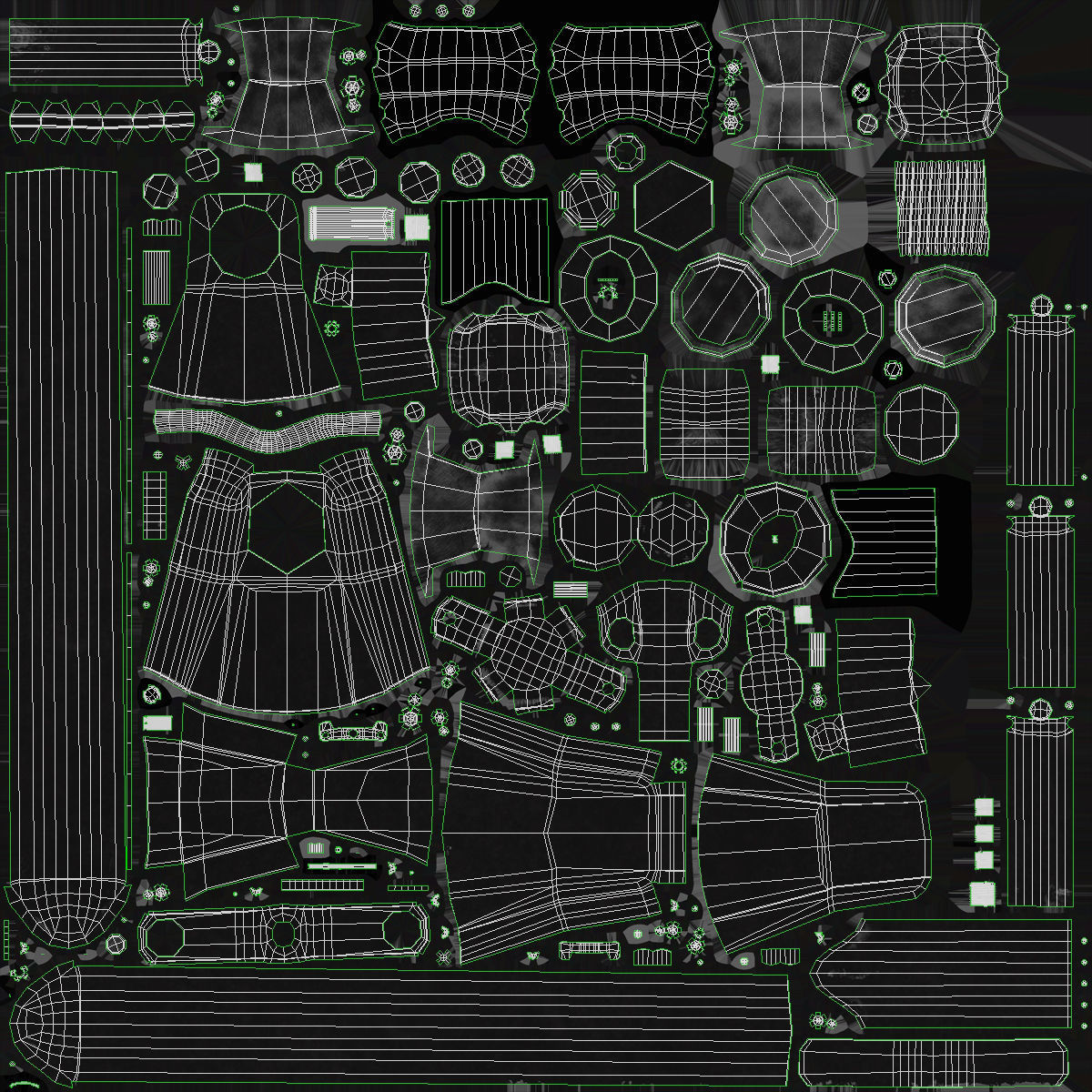 M134 Minigun Tripod Mounted Clean Low-poly 3D model_27