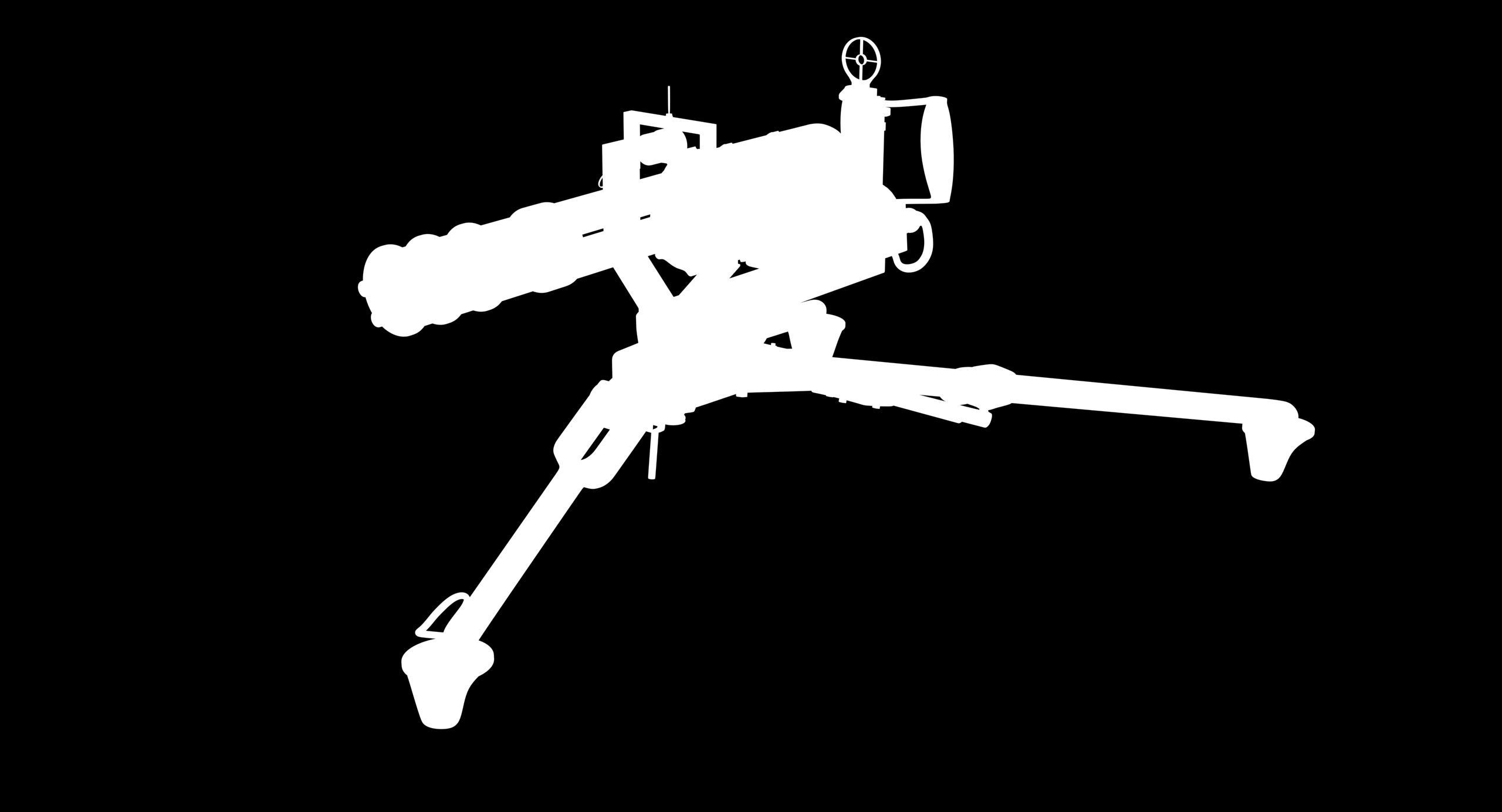 M134 Minigun Tripod Mounted Dirt Low-poly 3D model_28