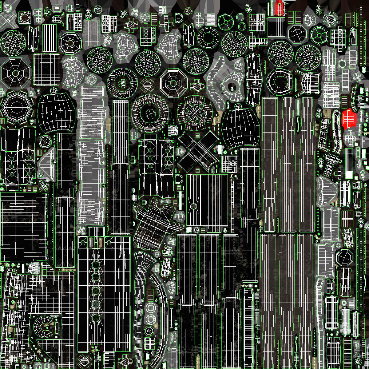 M134 Minigun Tripod Mounted Dirt Low-poly 3D model_25