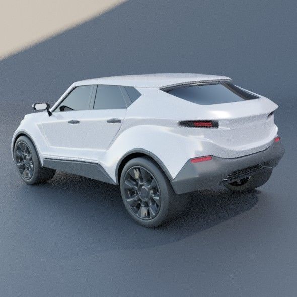Generic SUV concept 3D model_1