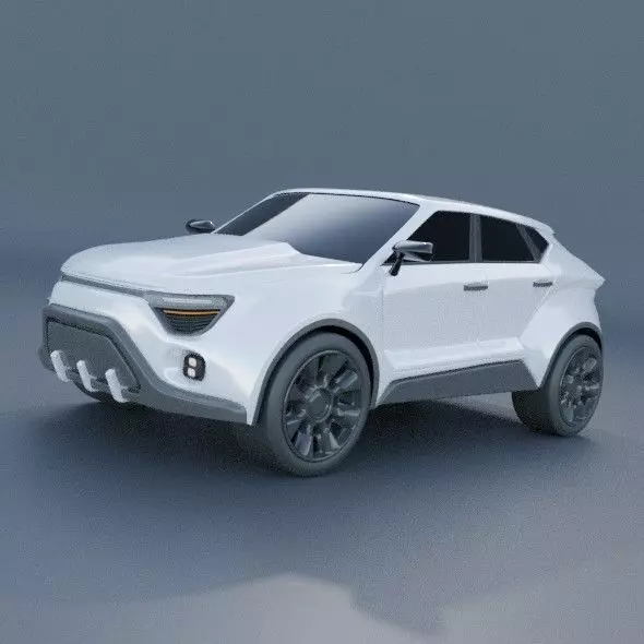 Generic SUV concept 3D model_0