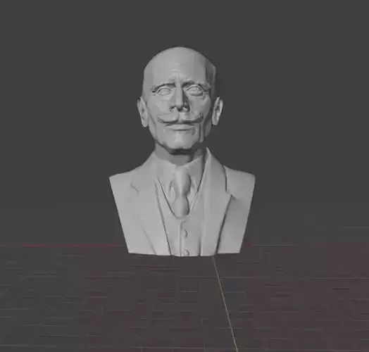 Knut Hamsun 3D print model
