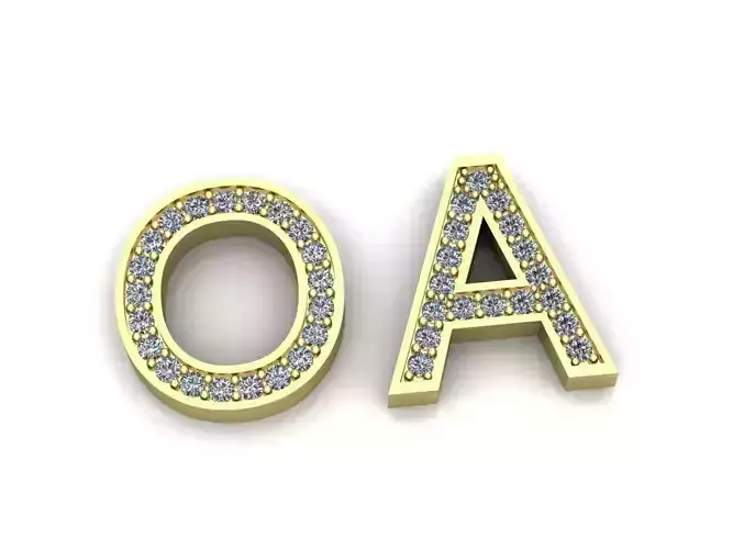 letters O A