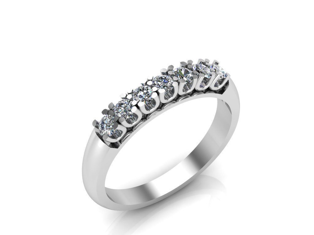 Engagement rings 3D print model_3