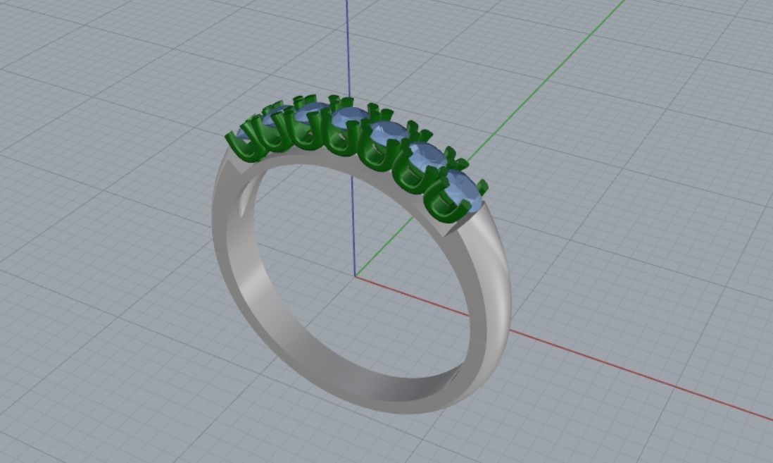 Engagement rings 3D print model_13