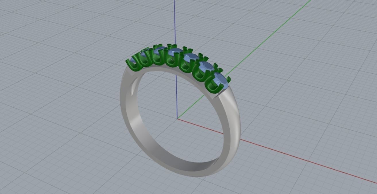 Engagement rings 3D print model_12