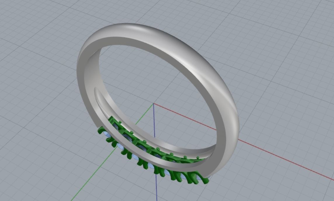 Engagement rings 3D print model_14