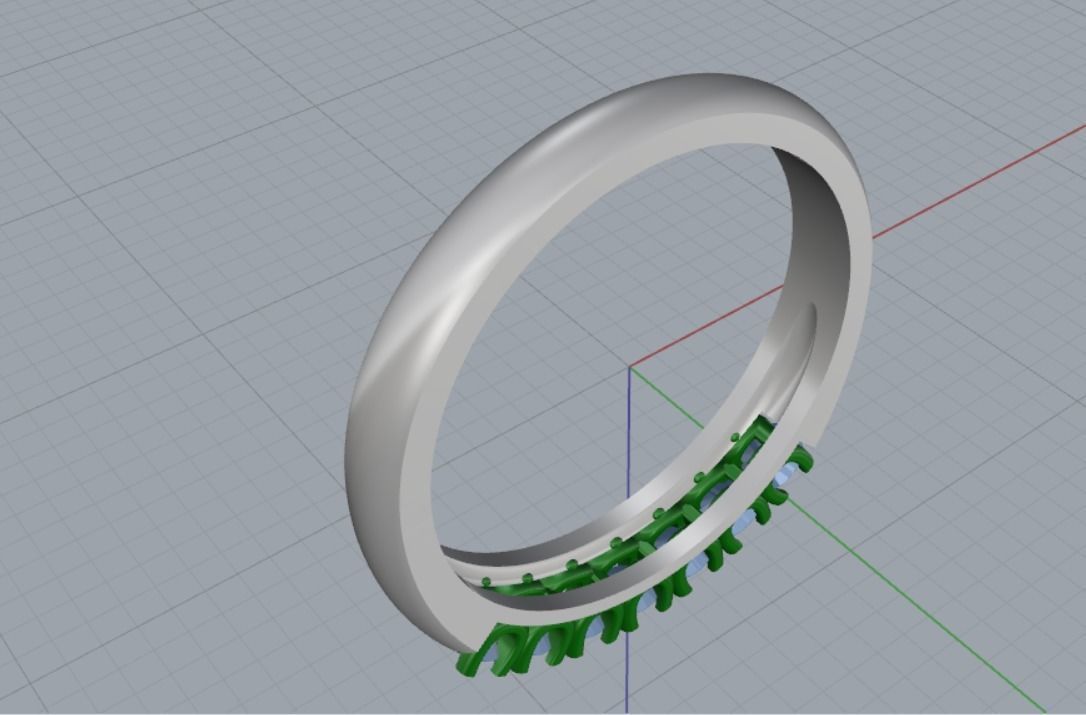 Engagement rings 3D print model_15