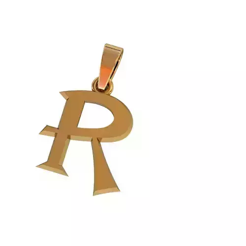 R letter pendant